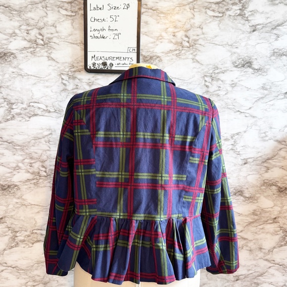 Modcloth X Collectif Plaid-Minded Peplum Skirted Blazer - Picture 11 of 11